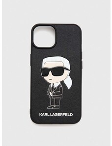 Obal na telefon Karl Lagerfeld iPhone 14 černá barva