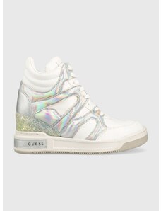 Sneakers boty Guess Lisa bílá barva, FL5LIS SMA12 WHITE