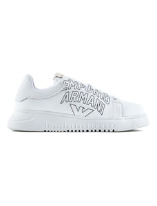 Kožené sneakers boty Emporio Armani bílá barva, X4X264 XN732 A222