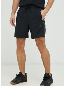 Tréninkové šortky adidas Essentials Chelsea pánské, černá barva, IC1493