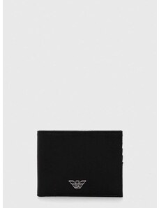 Peněženka Emporio Armani černá barva, Y4R165 Y138E
