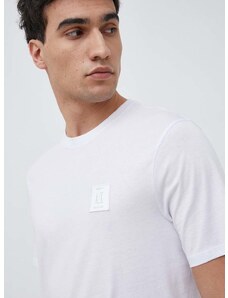Bavlněné tričko Armani Exchange bílá barva, s aplikací, 8NZTPR ZJH4Z NOS