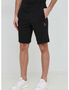 Bavlněné šortky Armani Exchange pánské, černá barva