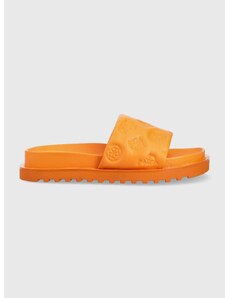 Pantofle Guess FABETZA dámské, oranžová barva, FL6BZT ELE19