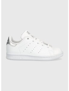 Dětské sneakers boty adidas Originals STAN SMITH C bílá barva