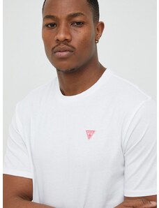 Bavlněné tričko Guess bílá barva, s aplikací, F3GI00 K8HM0