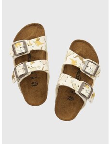 Dětské pantofle Birkenstock Arizona béžová barva