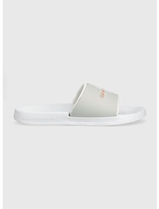 Pantofle Calvin Klein Jeans SLIDE MONOGRAM TPU pánské, bílá barva, YM0YM00361