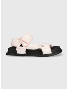 Sandály Tommy Jeans NEW SANDAL WMNS dámské, růžová barva, EN0EN02135