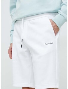 Kraťasy Calvin Klein pánské, bílá barva