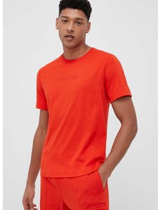 Tričko Calvin Klein Performance oranžová barva