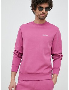 Mikina Calvin Klein pánská, fialová barva, hladká
