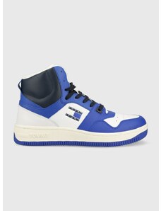 Kožené sneakers boty Tommy Jeans MID CUT BASKET EM0EM01164