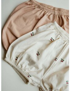 Dětské bavlněné šortky Konges Sløjd růžová barva