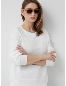 Mikina Pepe Jeans Nanettes dámská, bílá barva, s aplikací