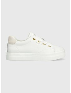 Kožené sneakers boty Gant Avona bílá barva, 26531917.G29