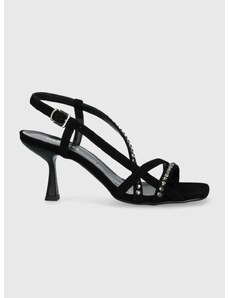 Semišové sandály Pinko Anais černá barva, 100670 A0NZ Z99