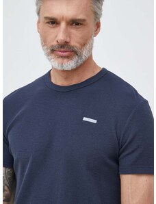 Bavlněné tričko Pepe Jeans Relford tmavomodrá barva