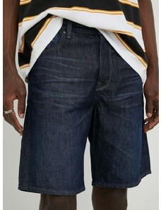 Džínové šortky G-Star Raw pánské, tmavomodrá barva