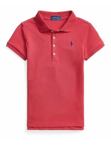 Dětské polo tričko Polo Ralph Lauren červená barva