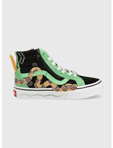 Dětské tenisky Vans SK8 Hi Reissue Side Zip S MINIM černá barva