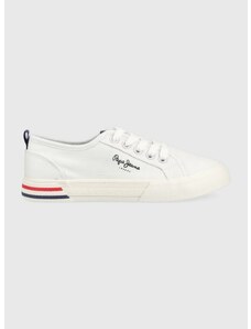 Dětské sneakers boty Pepe Jeans BReady Basic bílá barva