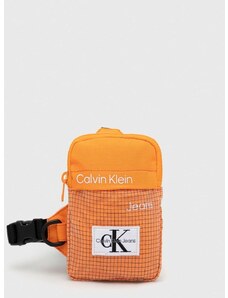 Ledvinka Calvin Klein Jeans oranžová barva