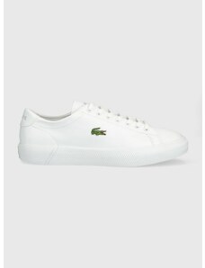 Kožené sneakers boty Lacoste GRIPSHOT bílá barva, 41CMA0014