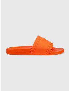 Pantofle Karl Lagerfeld KONDO pánské, oranžová barva, KL70009