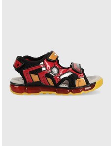 Dětské sandály Geox x Marvel červená barva