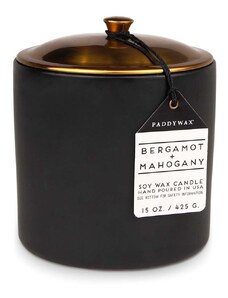 Vonná sójová svíčka Paddywax Bergamot & Mahogony 425 g