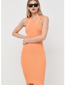 Šaty Guess oranžová barva, mini
