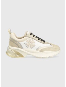 Sneakers boty Tory Burch Good Luck Trainer béžová barva, 143969