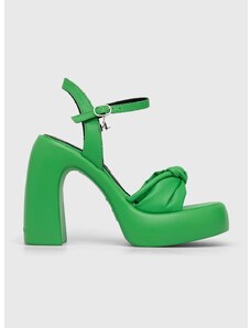 Sandály Karl Lagerfeld ASTRAGON HI zelená barva, KL33715