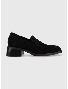 Semišové mokasíny Vagabond Shoemakers BLANCA dámské, černá barva, na platformě, 5417.640.20