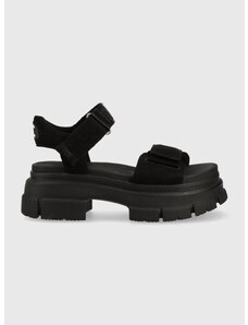 Sandály UGG Ashton Ankle dámské, černá barva, na platformě, 1136764