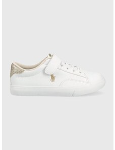 Dětské sneakers boty Polo Ralph Lauren bílá barva