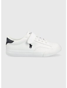 Dětské sneakers boty Polo Ralph Lauren bílá barva