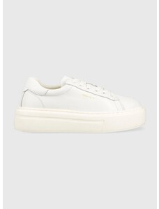 Kožené sneakers boty Gant Alincy bílá barva