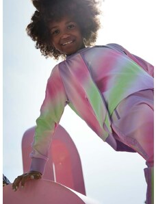 Dětská mikina Reima fialová barva, vzorovaná