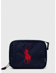 Dětská taška na oběd Polo Ralph Lauren tmavomodrá barva