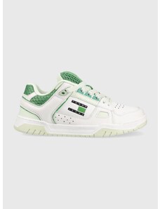 Sneakers boty Tommy Jeans WMNS SKATE SNEAKER zelená barva