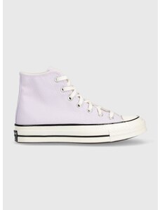 Kecky Converse Chuck 70 HI dámské, fialová barva, A02754C