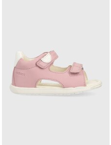 Dětské sandály Geox růžová barva
