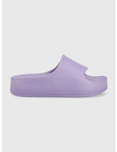 Pantofle Steve Madden Astro dámské, fialová barva, na platformě, SM11002395