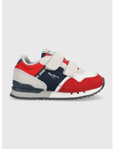 Dětské sneakers boty Pepe Jeans červená barva