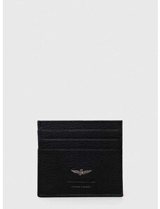 Kožené pouzdro na karty Aeronautica Militare černá barva