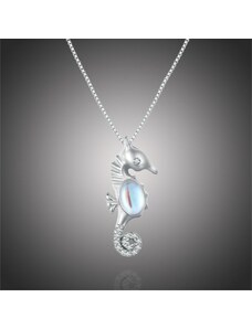 GRACE Silver Jewellery Stříbrný náhrdelník Mořský koník, stříbro 925/1000