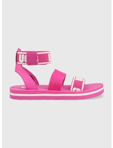 Dětské sandály UGG Allisa fialová barva