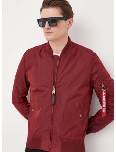 Bomber bunda Alpha Industries vínová barva, přechodná, 191103.184-Burgundy